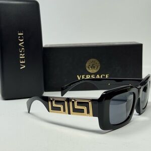 NEW VERSACE VE4444U GB1/87 SUNGLASSES MOD4444U UNISEX BLACK AUTHENTIC